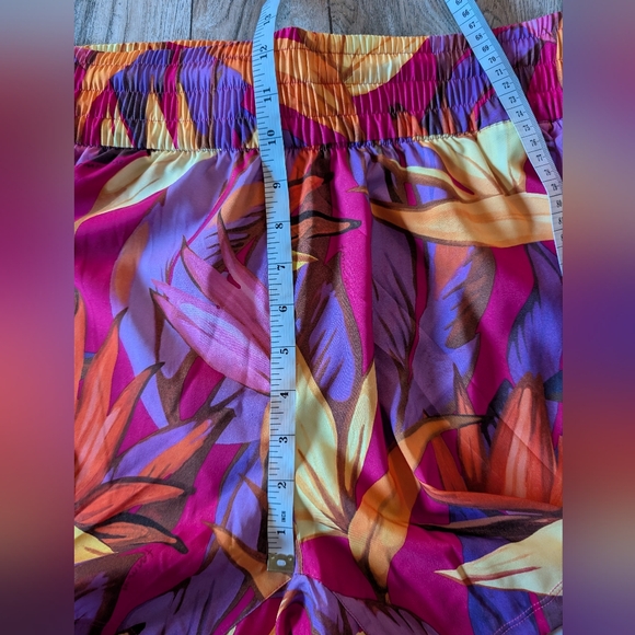 FARM RIO x ADIDAS Training Pacer Shorts Birds of Paradise Bold Pink Size Medium - Picture 14 of 16